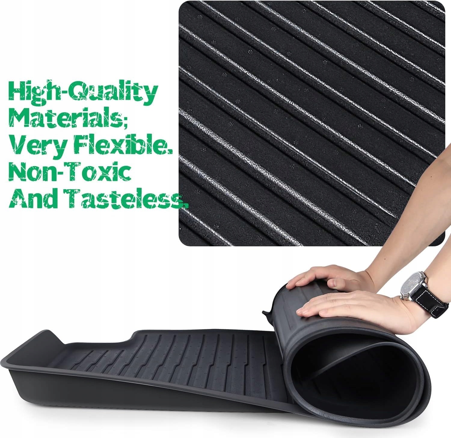 Dywaniki Topfit dla Tesla Model Y maty podłogowe z TPE 2021-2024r X80 Kolor czarny