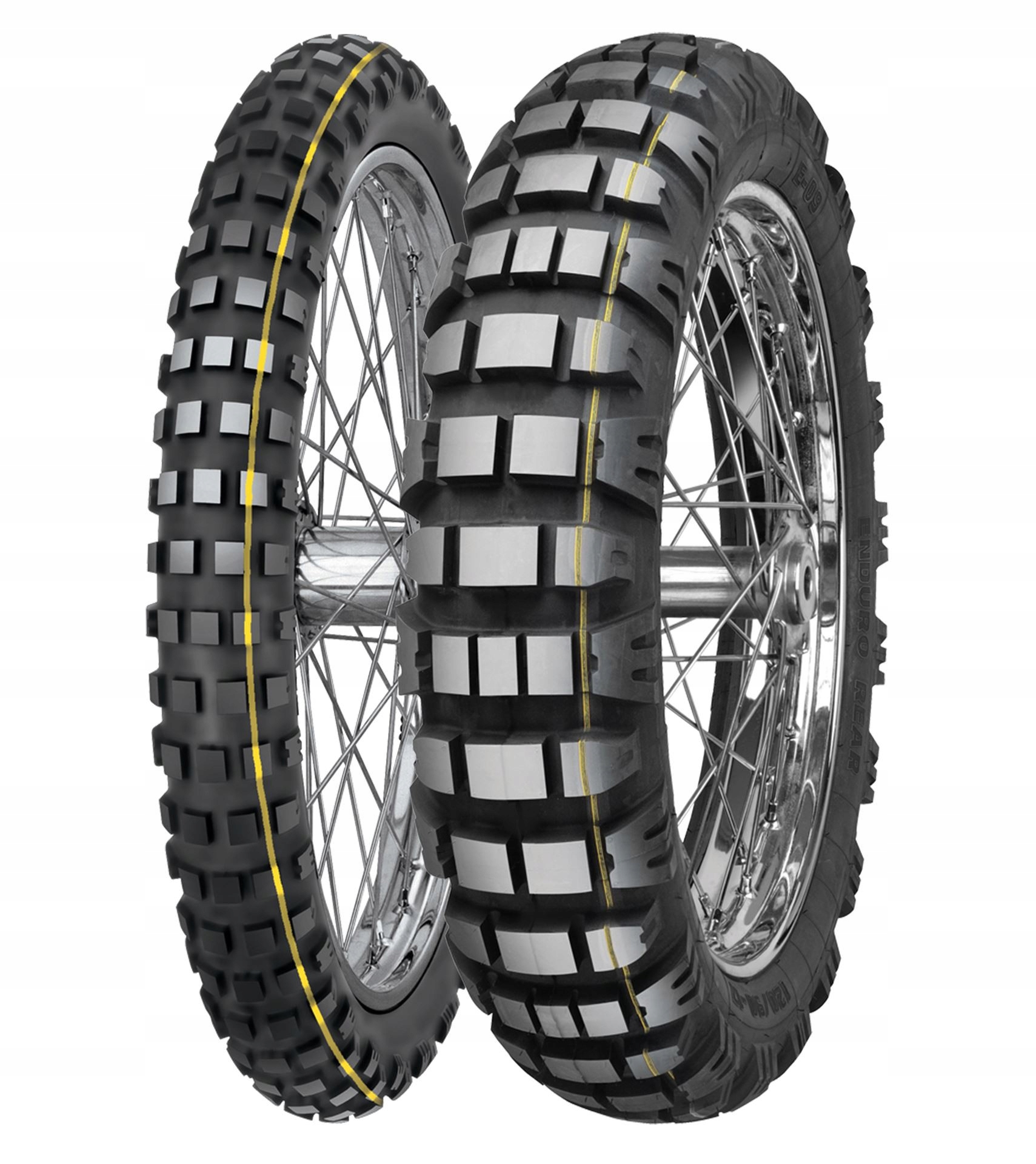 Mitas Pneumatika 110/80-19 E-09 Dakar 59R Tl M+s Predná (žltý Pruh) Dot 11/2023