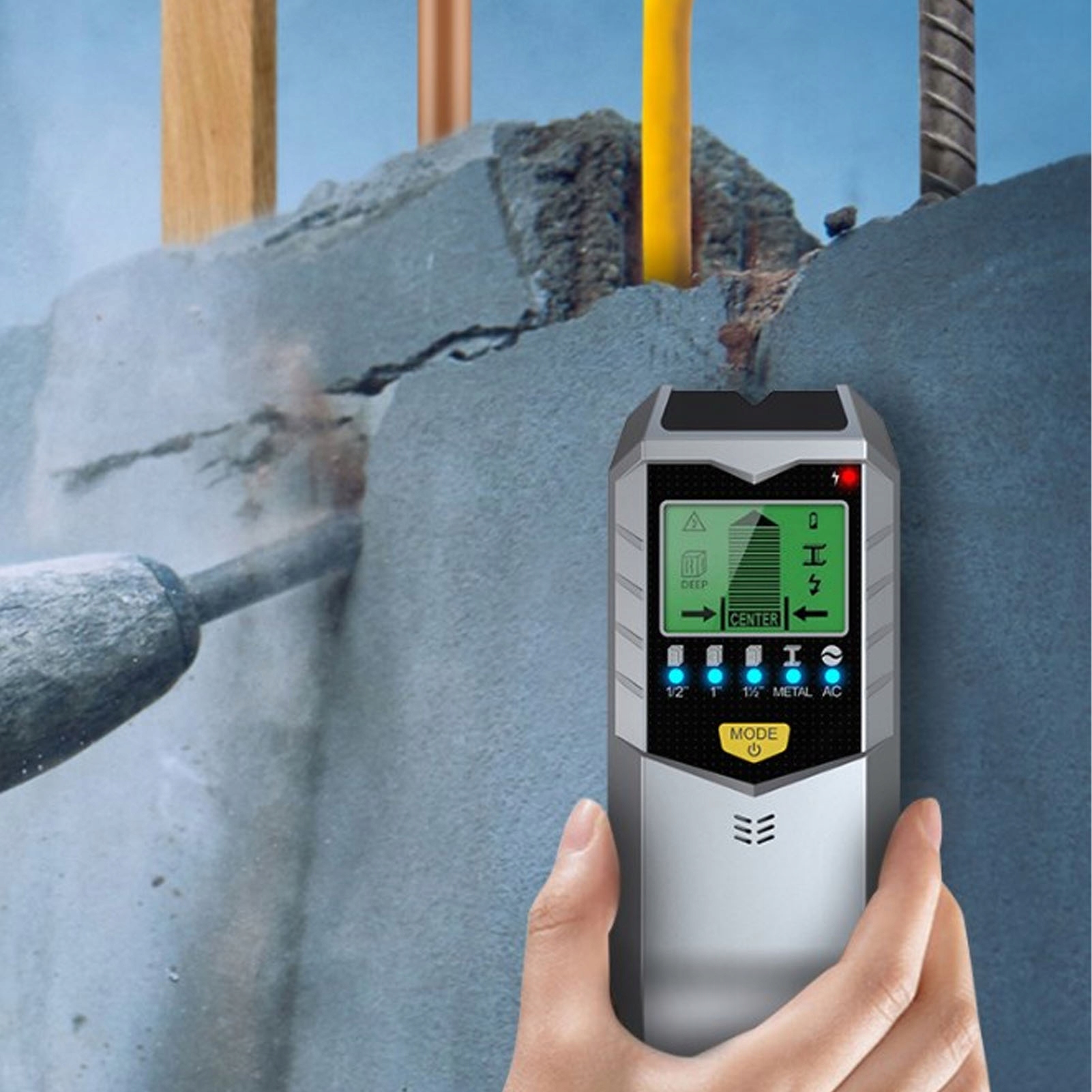 WYKRYWACZ PRZEWODÓW KABLI METAL W ŚCIANIE DETEKT Marka inna