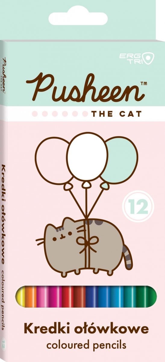 

Kredki ołówkowe trójkątne Pusheen Bambino 12 kolor