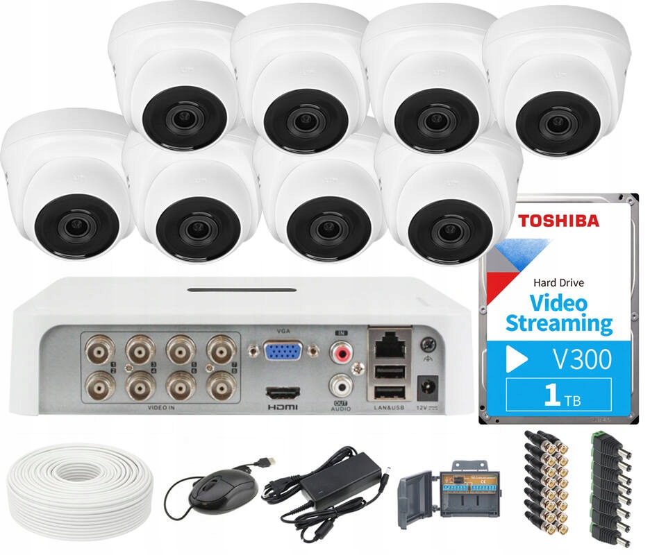 Sada Hikvision Monitorování 8 Kamer Hd Disk 1TB Ir