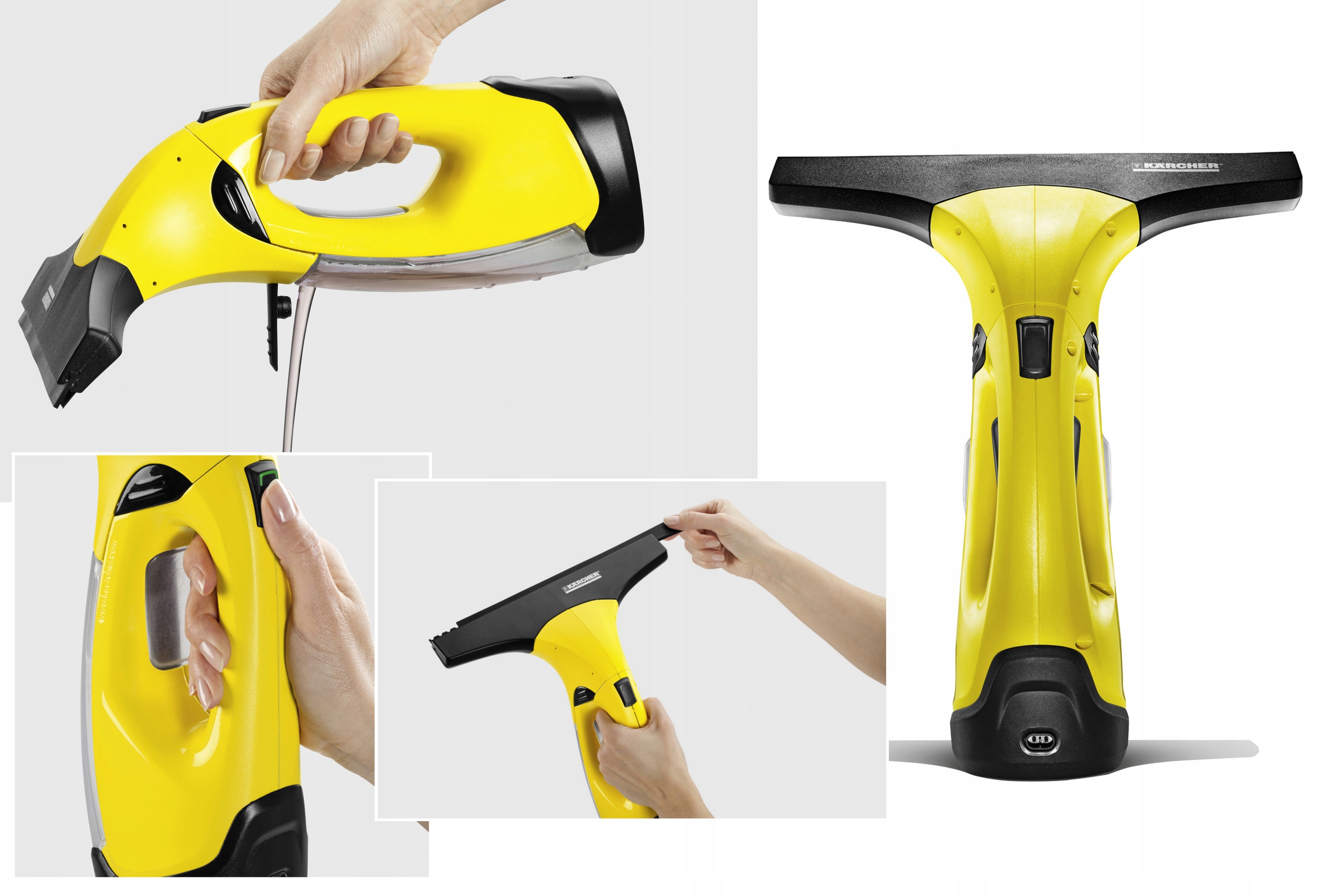 Myjka Do Szyb Ściągaczka Karcher WV 2 Plus + Płyn RM 503 2x Pady Do Mycia Marka Kärcher