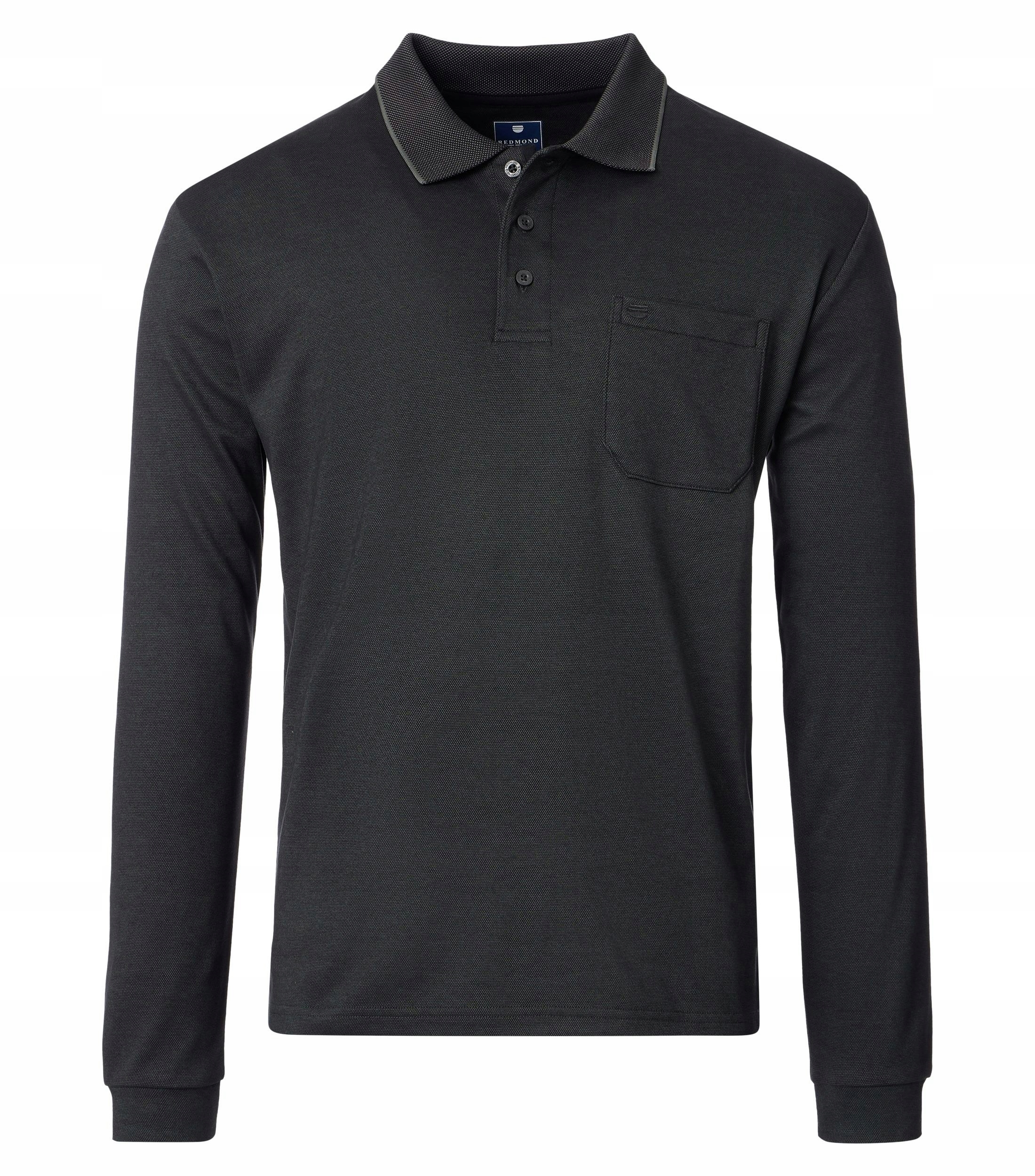 Redmond Velké Velikosti Polo Longsleeve Tričko Silné Masité 5XL obvod 154 cm