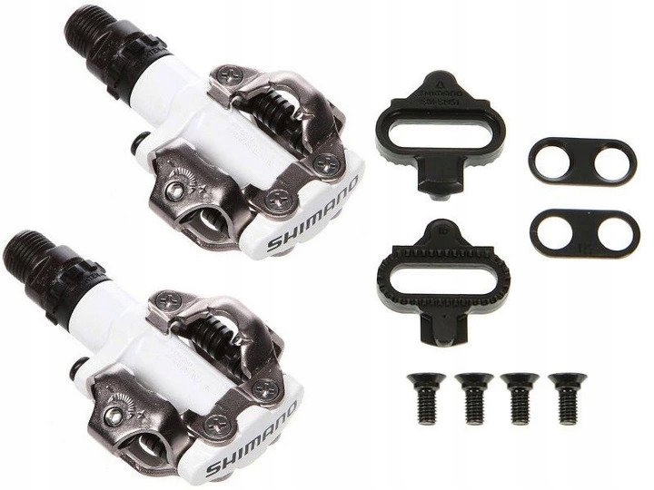 Pedály na kolo Shimano Spd PD-M520 bílé bloky