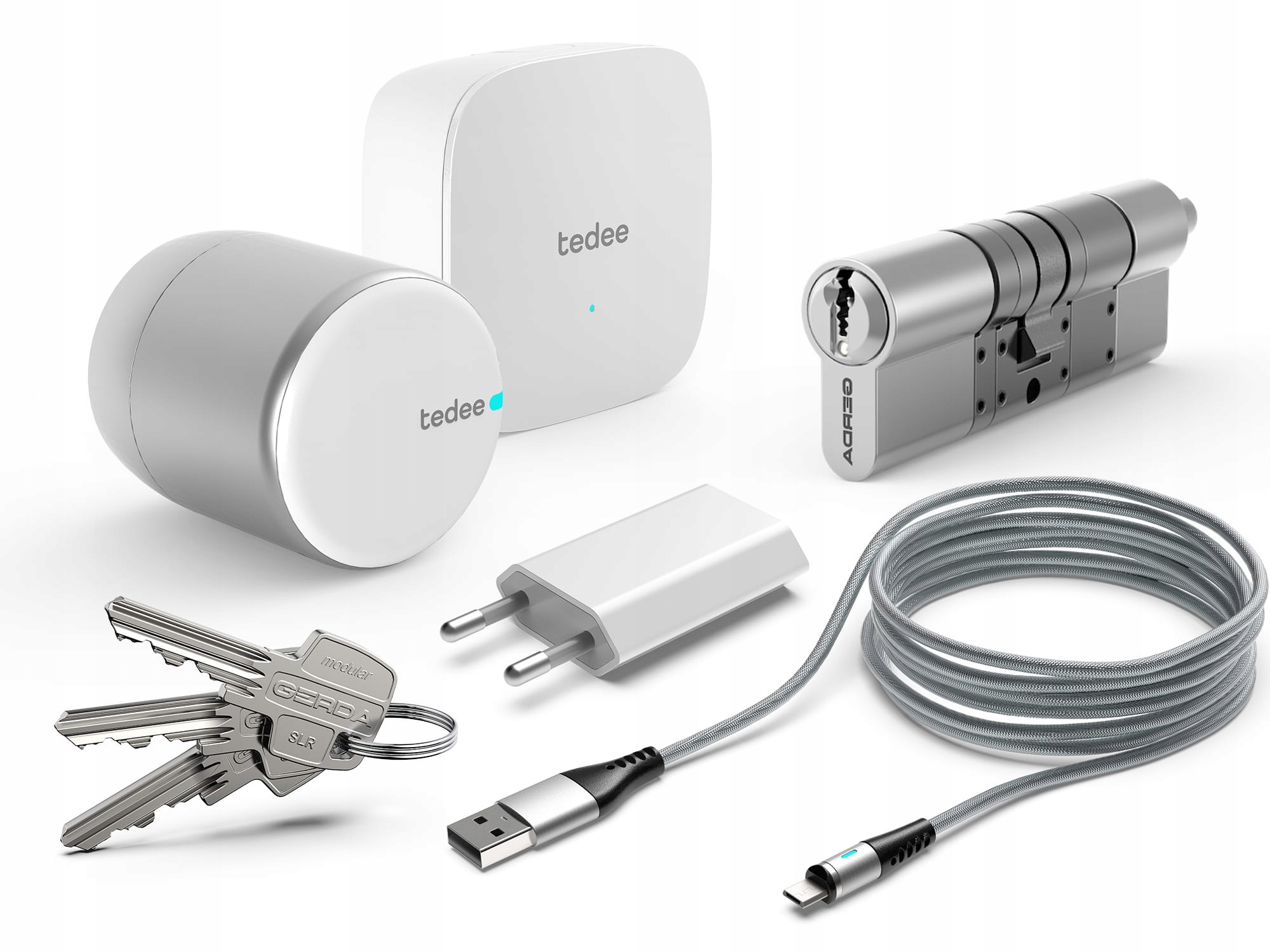 Inteligentny Zamek Tedee Zestaw C Smart WiFi GERDA