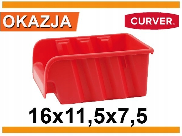 Pojemnik magazynowy KUWETA P-2 16x11,5x7,5 Waga produktu z opakowaniem jednostkowym 0.07 kg