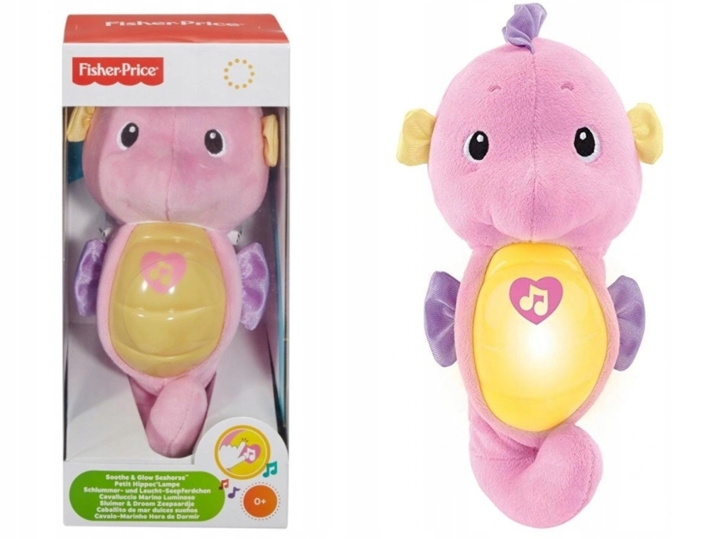 

Świecący konik morski różowy Fisher Price