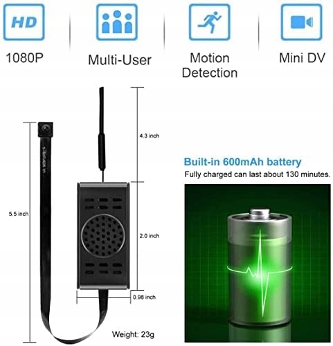 SANPROV Mini Kamera 1080P Z Kamerą IP Czujnik Ruchu Do Domu Biura Wersja 2 — miniatura 4