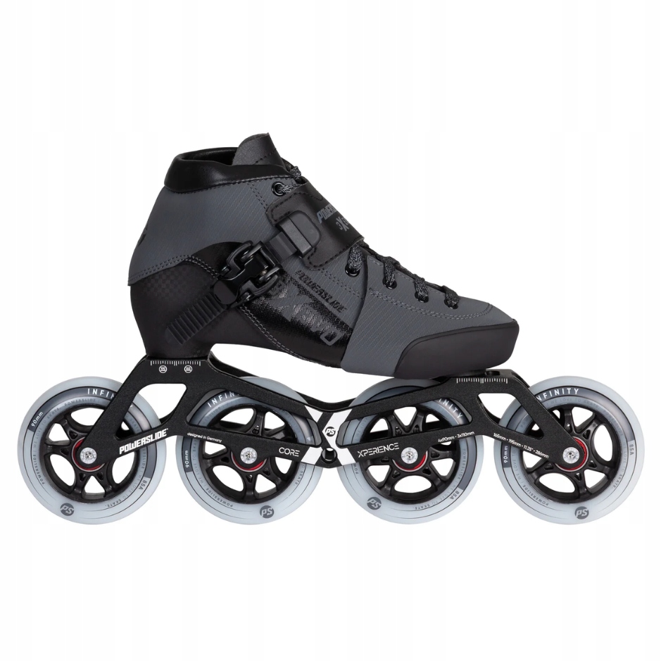 Powerslide Dětské Kolečkové Brusle Triple X Evo Dark Grey, 31-34, 4x, 84