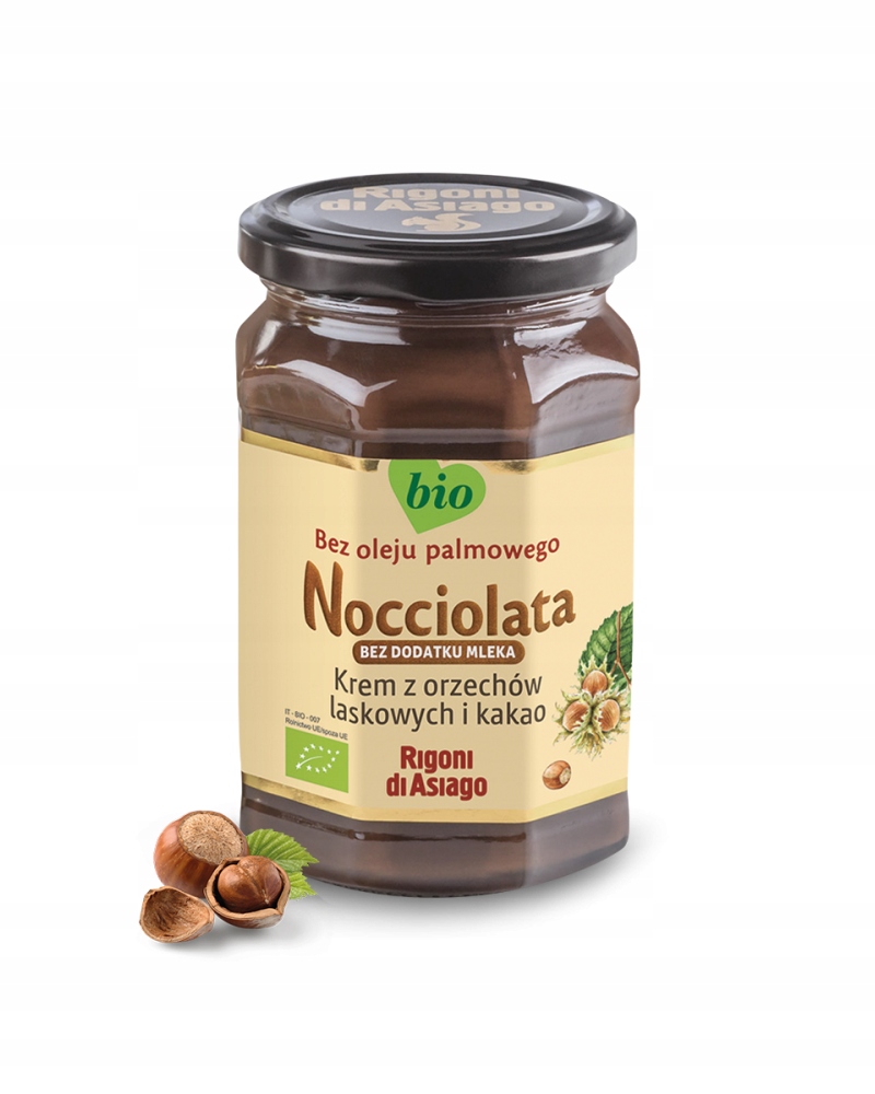 Levně Krém lískové ořechy a kakao Rigioni di Asiago Nocciolata bez mléka 650 g