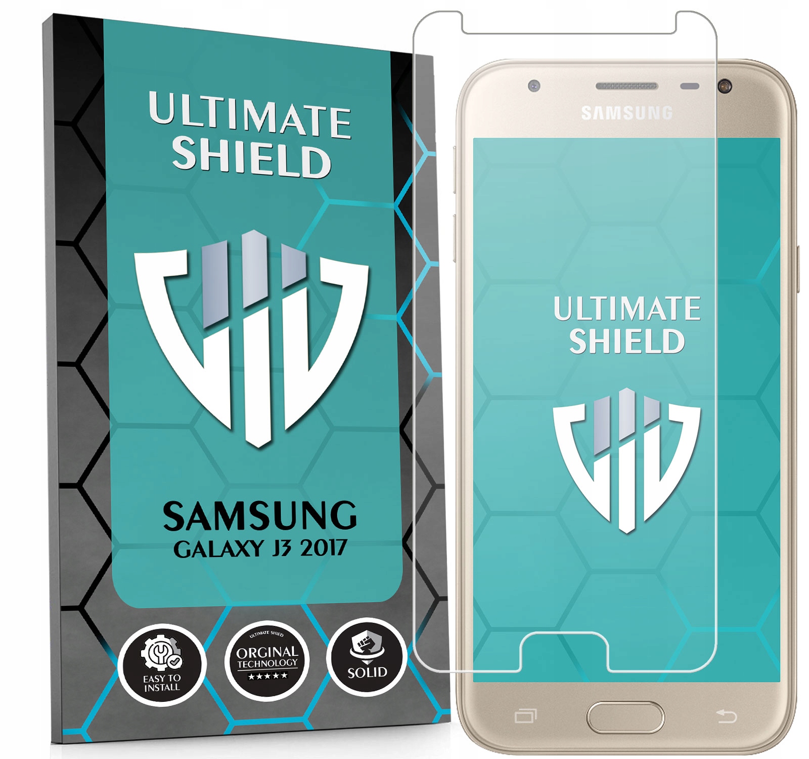 Sklo 3x Displej 7x Fotoaparát Rychlý Objektiv Pro Samsung Galaxy J3 2017