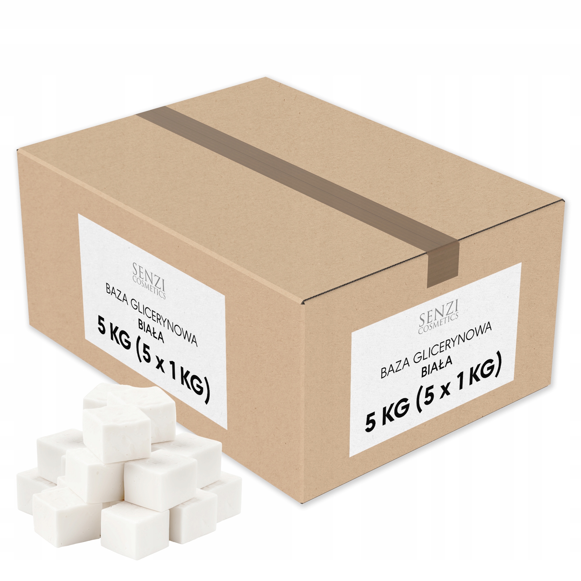 Glycerinová mýdlová báze bílá Premium Velkoobchod Mýdlo Glycerin Sada 5 kg