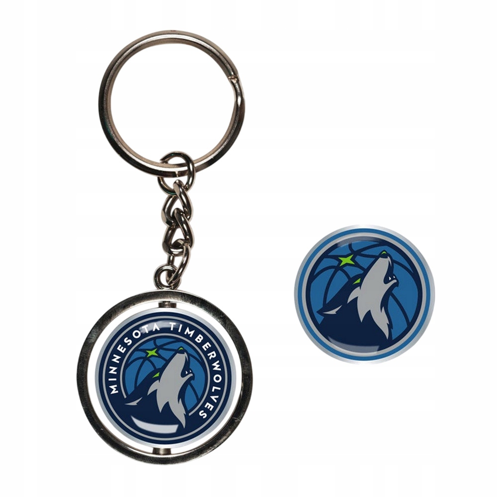 Wincraft Nba Spinner Key Ring Minnesota Timberwolves