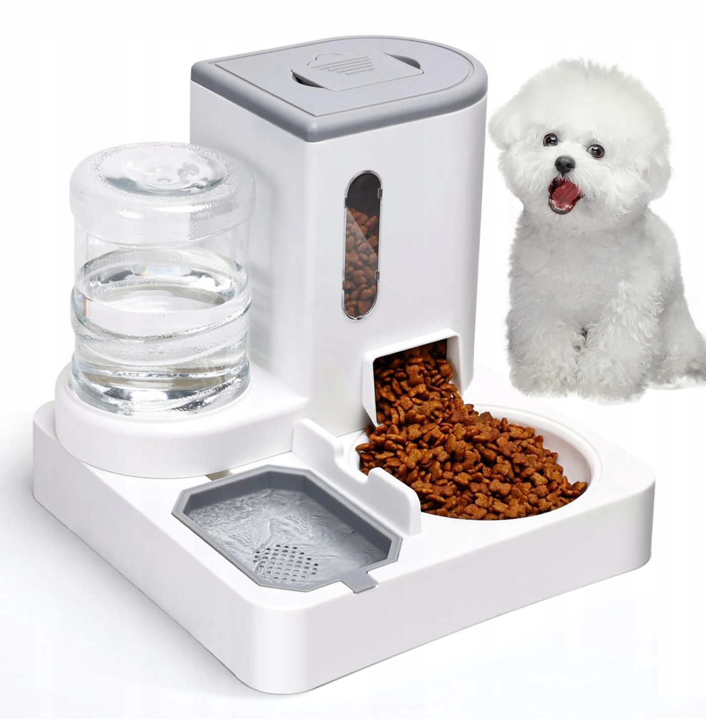Levně Automatická Výdejník Vody Na Vodu A Krmídlo Pro Kočky A Psy 2 Dávkovač 1