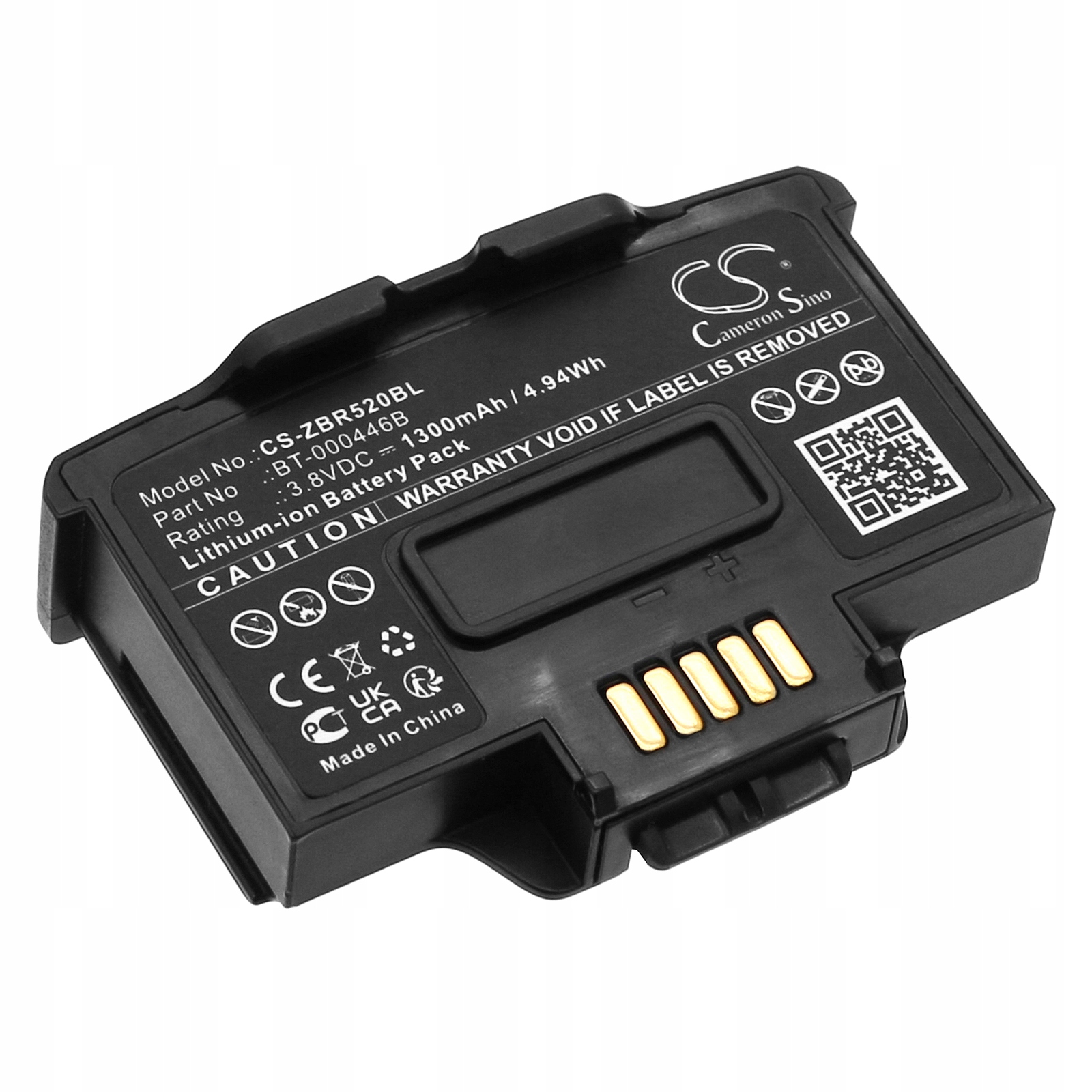 Akumulátor Baterie BT-000446B BT000446B pro Zebra WR50 WS50 WS5001