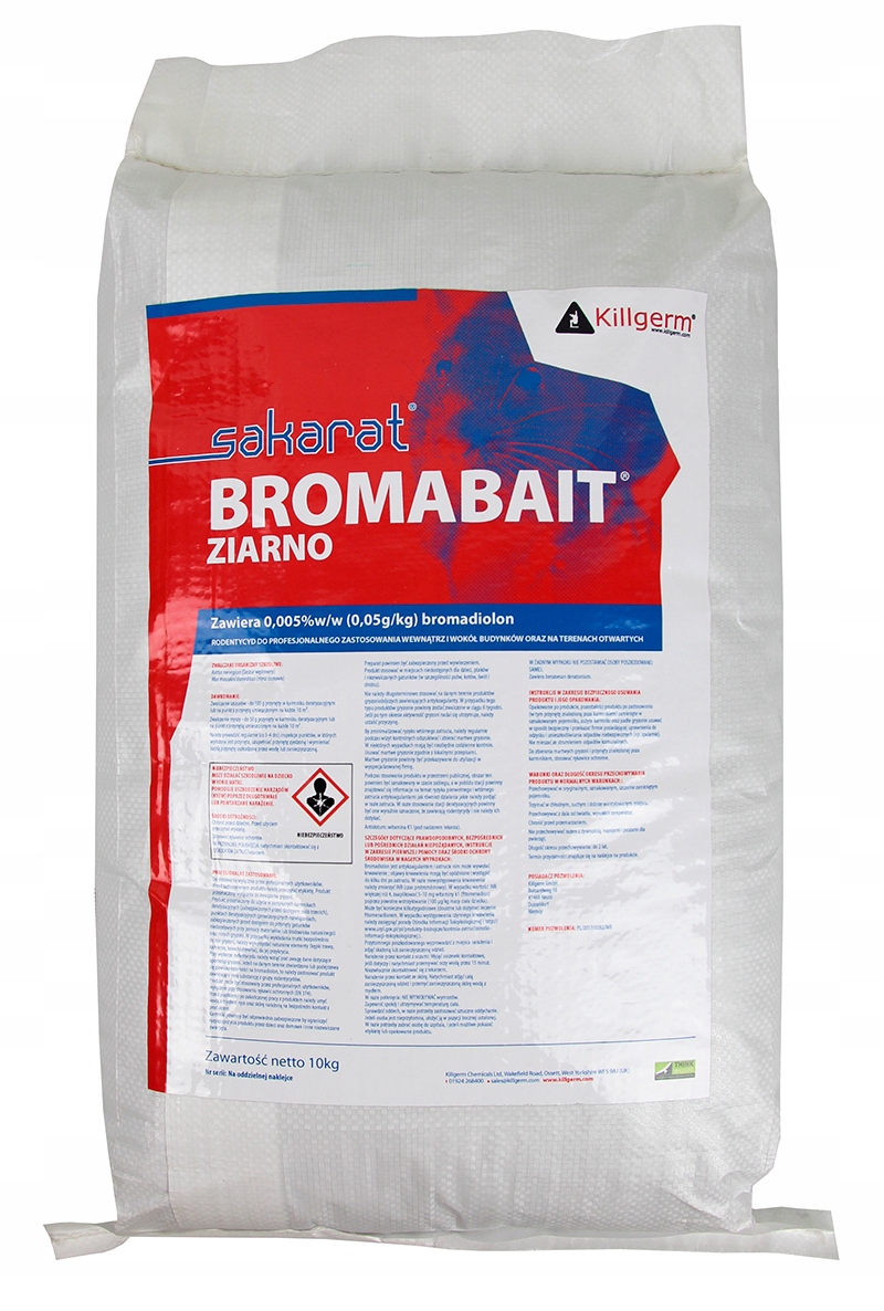

Silna Trutka Na Myszy Szczury 10KG Bromabait