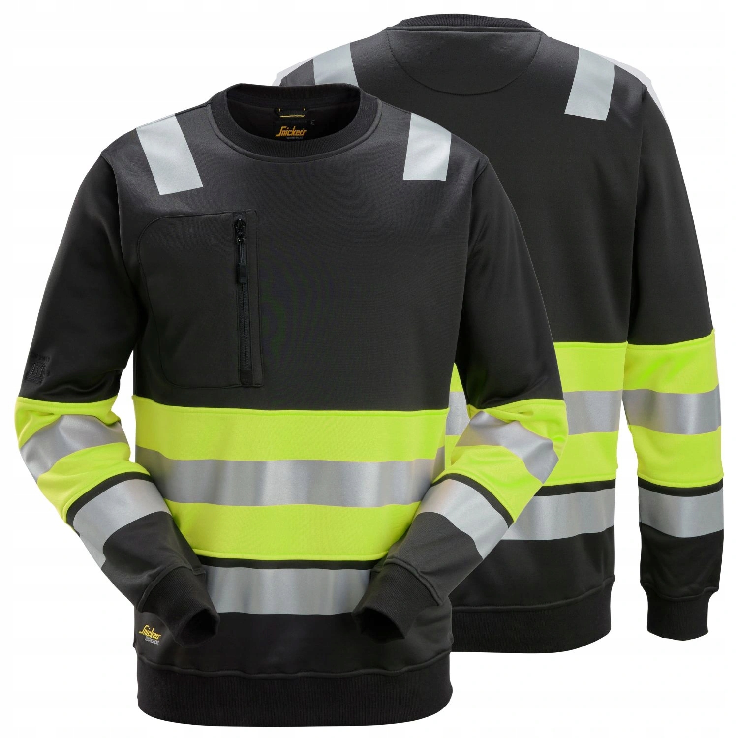 Bluza robocza odblaskowa męska z pasami mocna Snickers 8031-0466 L
