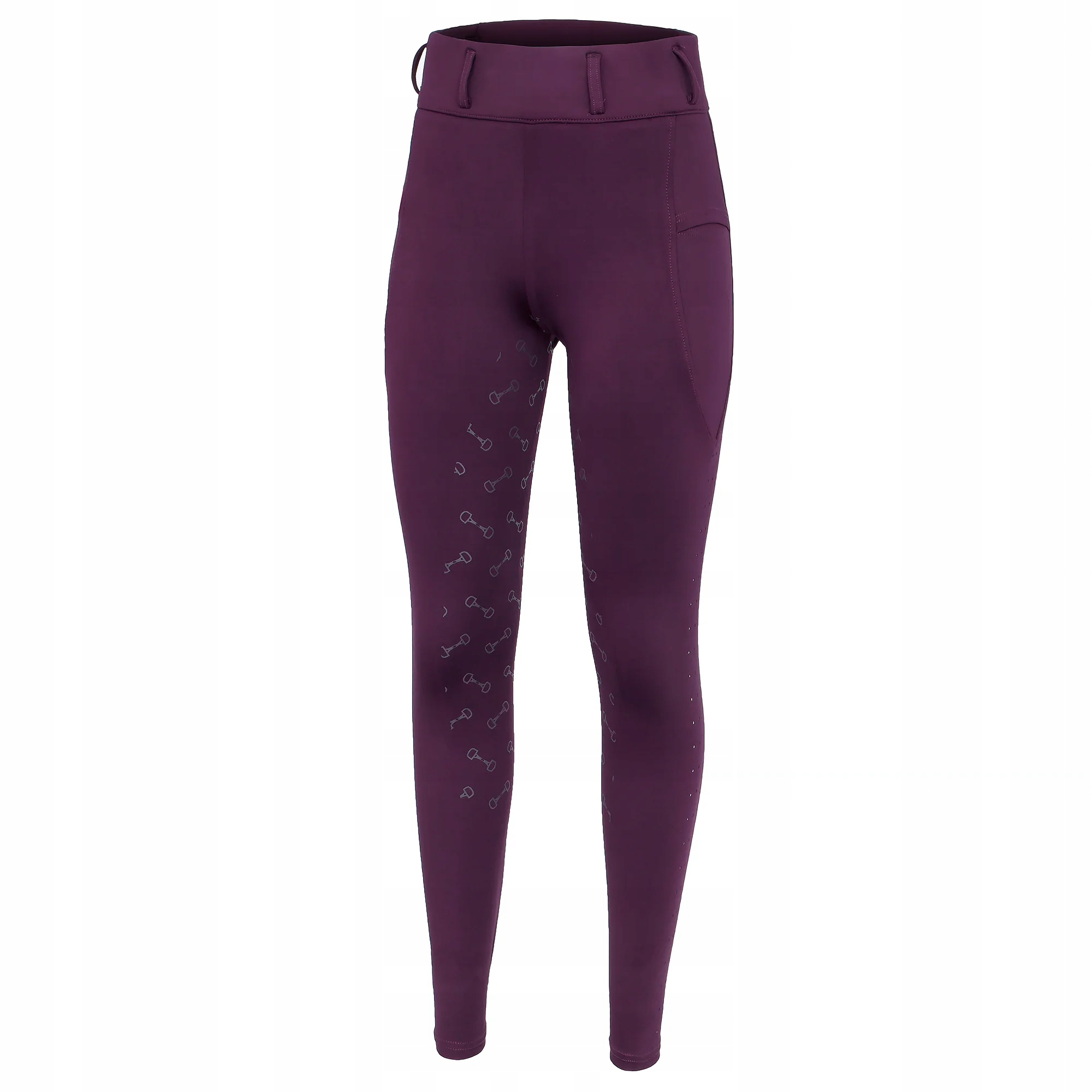 Legginsy jeździeckie Equestrian Queen Salford 25SS damskie bordowe 42