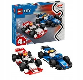 Lego City F1 Bolidy Williams a Haas, konstrukční sada 60464, 92 dílků