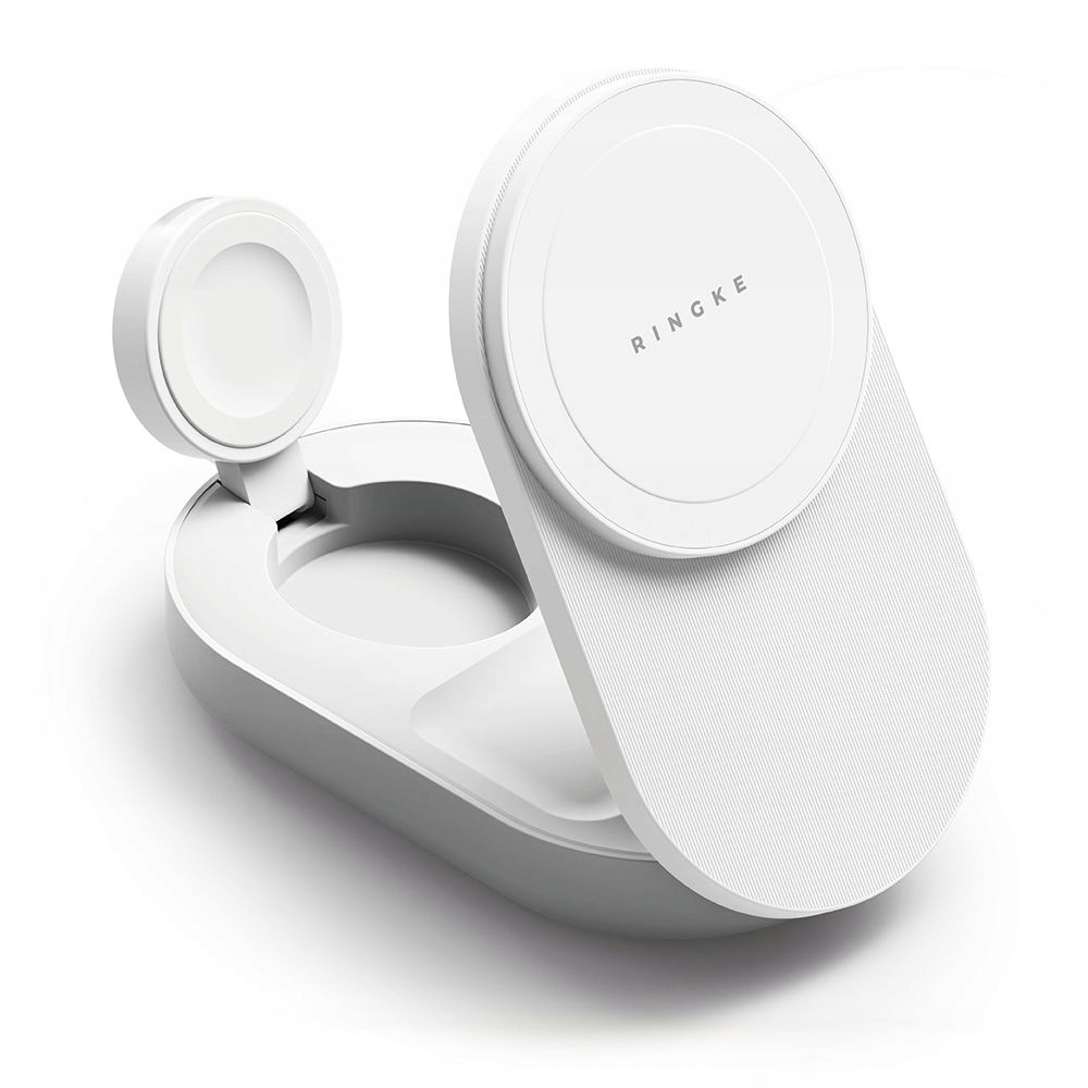 Ringke 3v1 Magnetická Skládací Nabíječka Magsafe 25W QI2.2 Bílá
