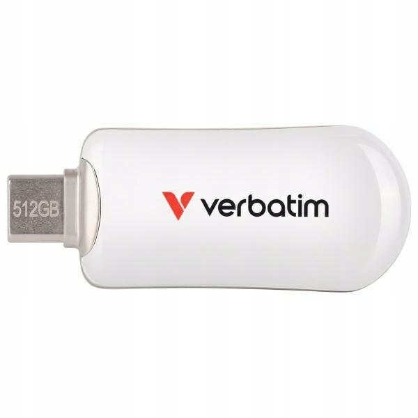 Pendrive Verbatim Plectra 512GB Usb-c bílý/bílý 30231