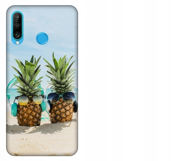 

Etui pokrowiec Huawei P30 Lite Ananas w okularach