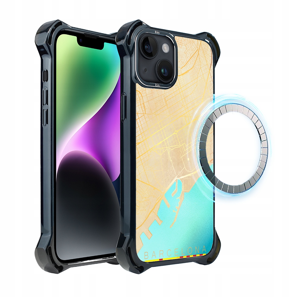 Pouzdro Ibizu DropGuard Ultra iPhone 14 Plus s MagSafe, Barcelona