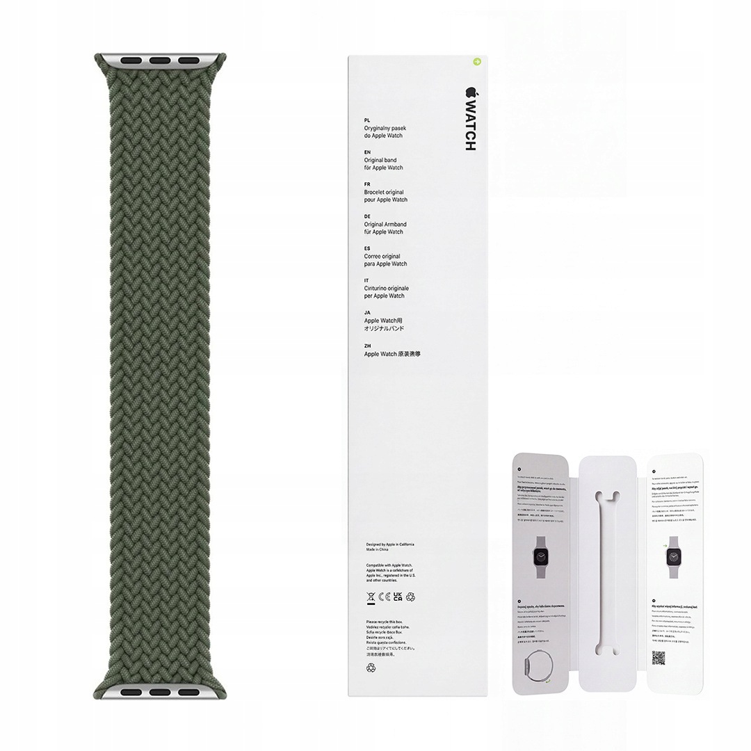 Pasek Apple 44mm Braided Solo Loop rozmiar 6 Inverness