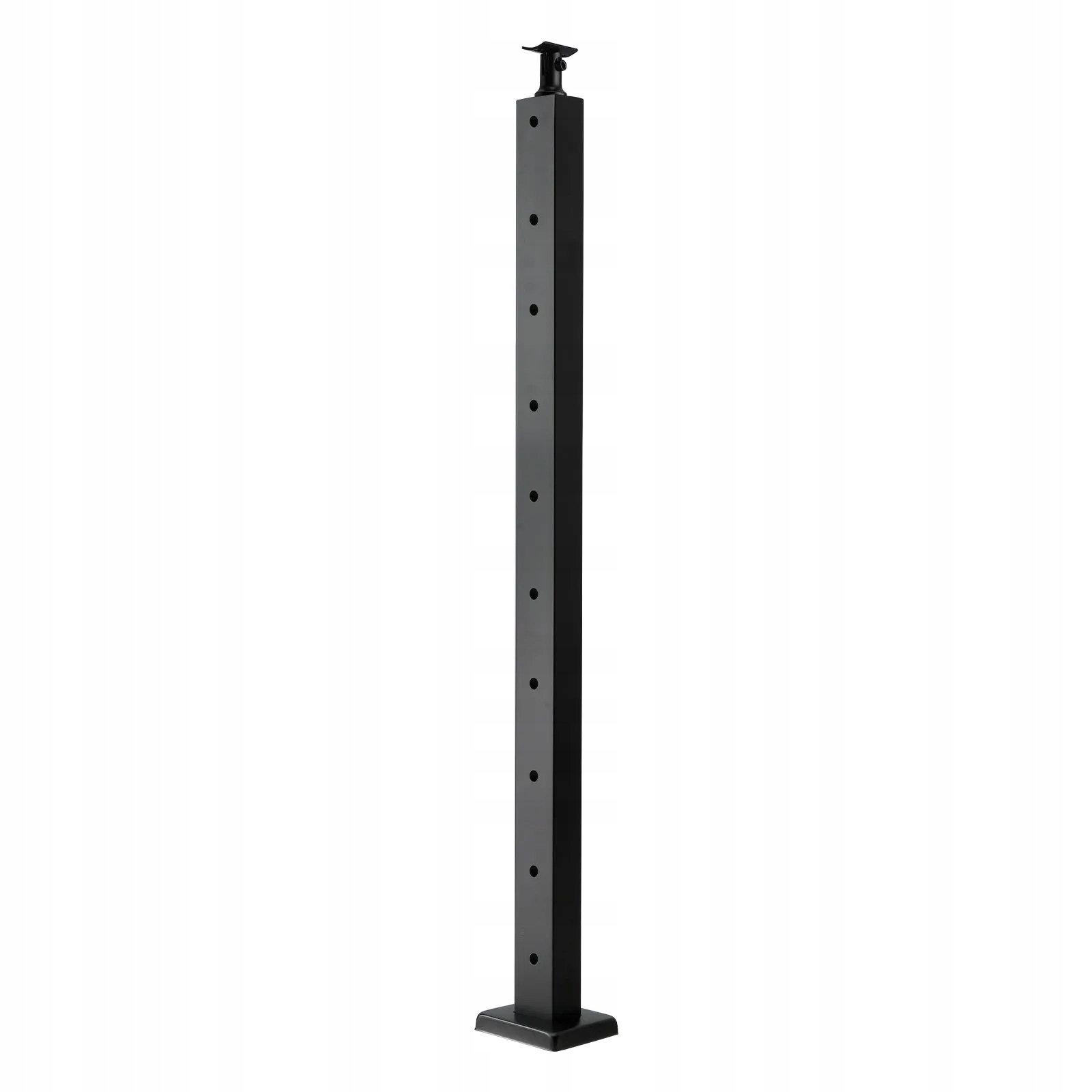 Stĺpiky lineárneho zábradlia 91 cm nerezová oceľ, montážne otvory, čierne