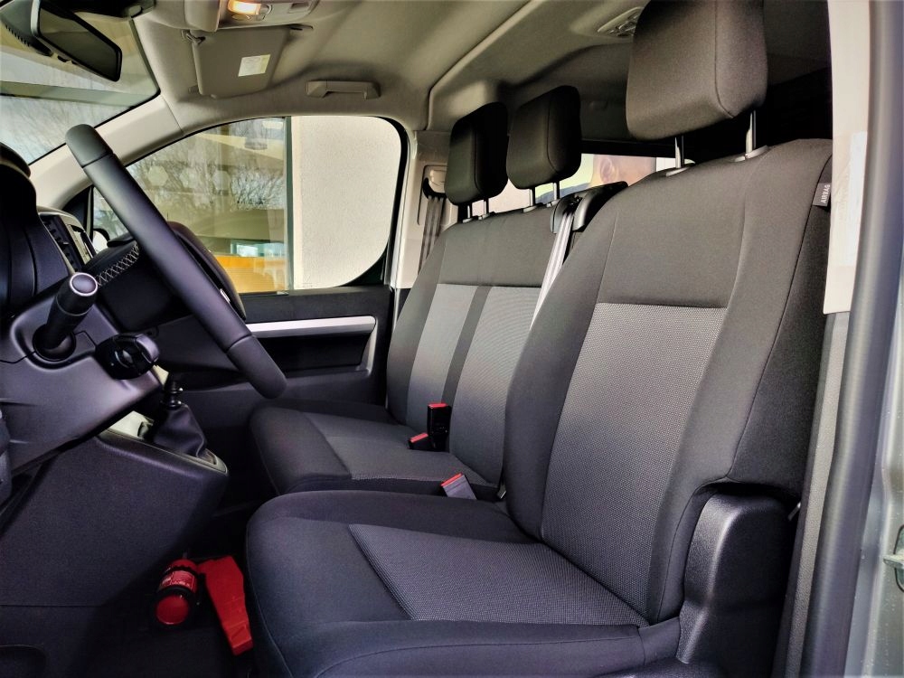 Pokrowce PEUGEOT EXPERT 3 2016- 6 osób Brygadówka Kolor szary