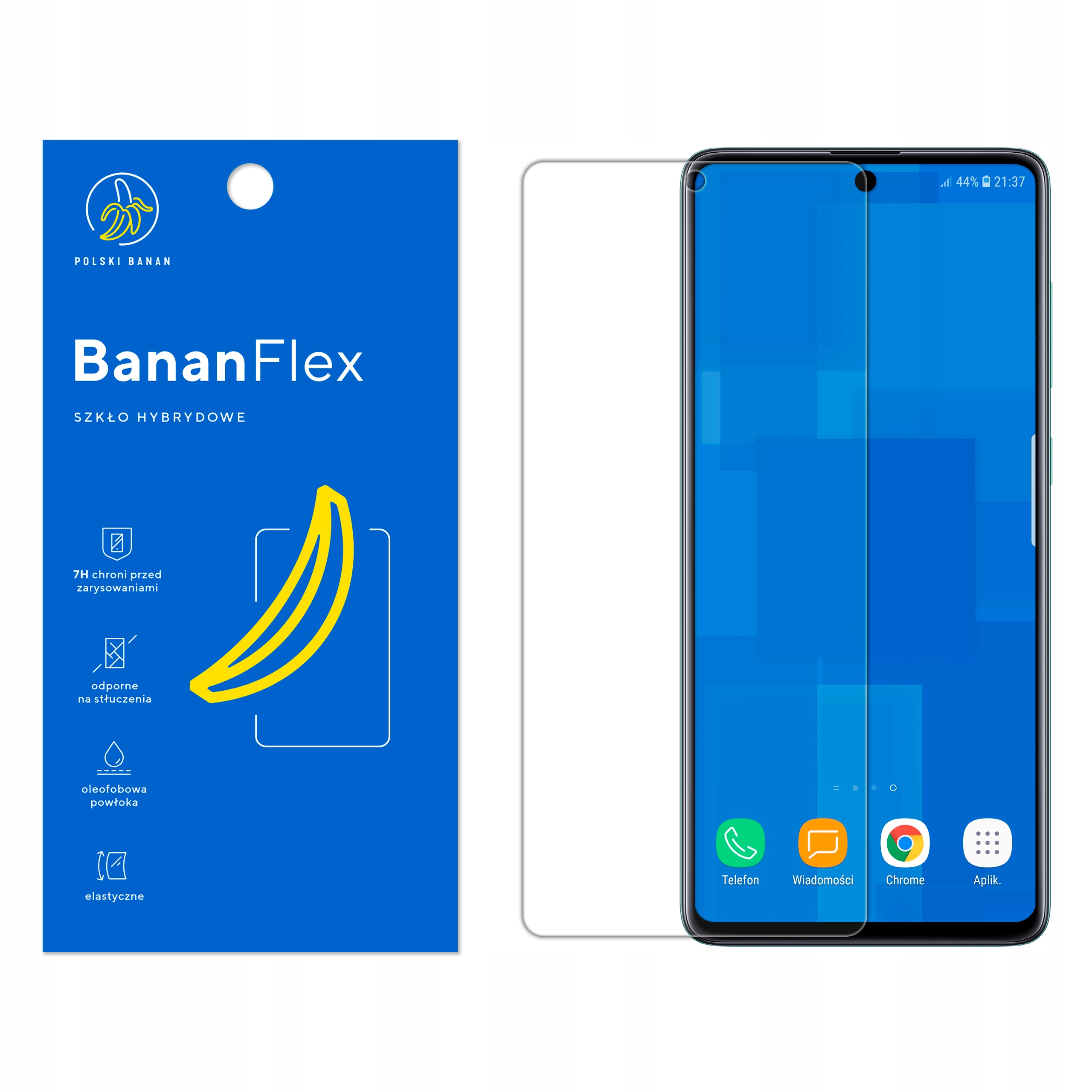 

Szkło Hybrydowe Polski Banan 7H do Samsung A71