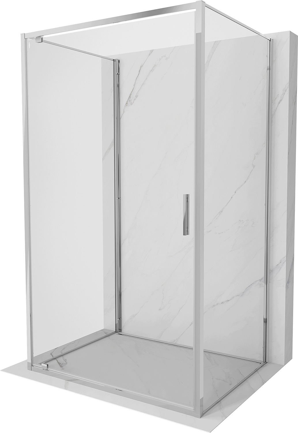 Sprchový kout Mexen Exo-3S otočné dveře 120 x 80 cm