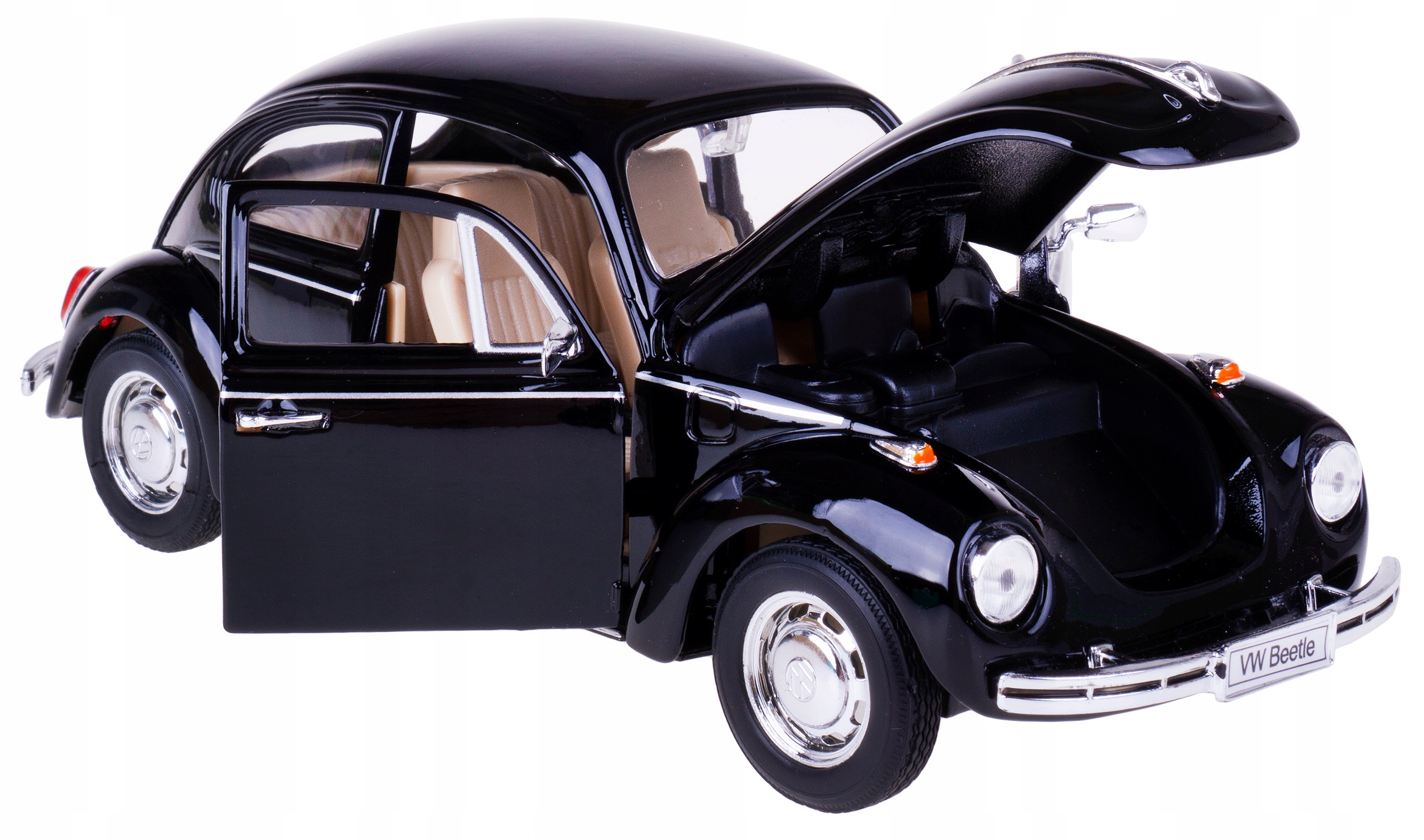 

Volkswagen Beetle Garbus Model Welly 1:24 Czarny