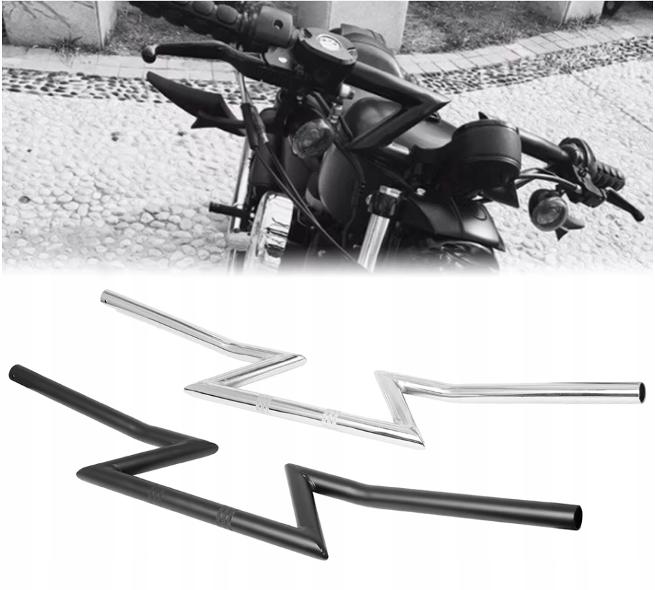 Volant motocyklová univerzální 1CAL Palcová 25MM Triumph Chopper Harley