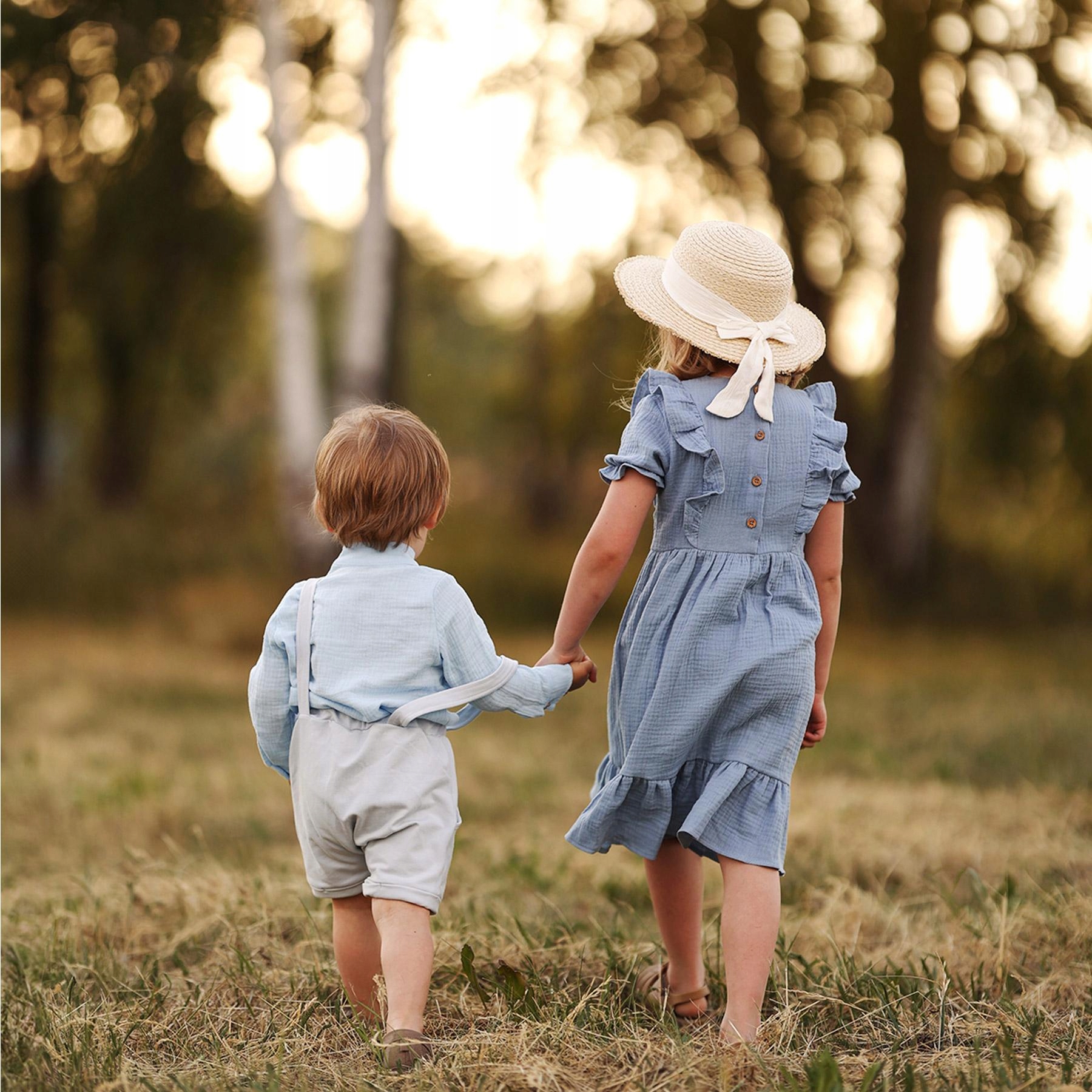 TuSzyte | Elegancka koszula z muślinu R.86 Odcień błękitny