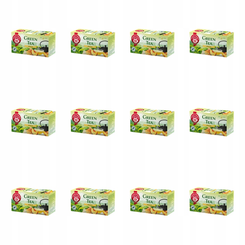 Herbata zielona Teekanne Green Tea Peach 20 Torebek x 1,75g Rfa X12