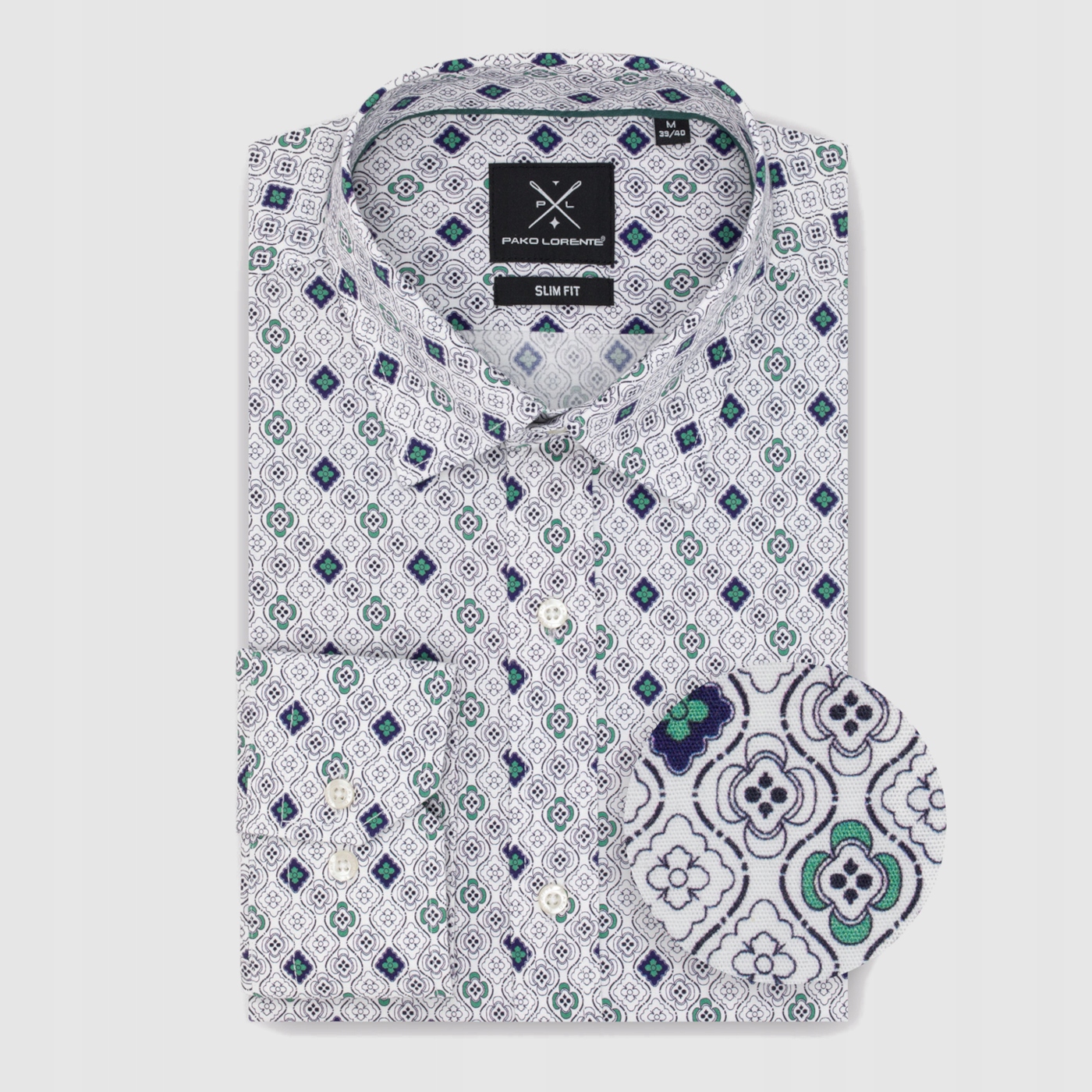 Biała koszula męska casual cotton Pako Lorente XXL