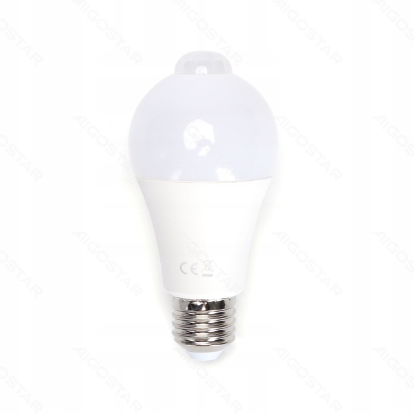 

Żarówka Led A60 E27 6W 480lm Czujnik Ruchu 6500k