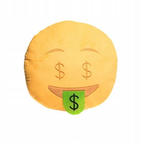 

Poduszka Jasiek Emotikon Przytulanka Emoji Dolar $