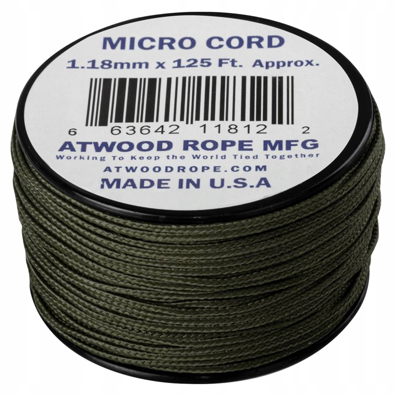 

Linka Atwood Rope Micro Cord 1,18mm/38m Olive Drab