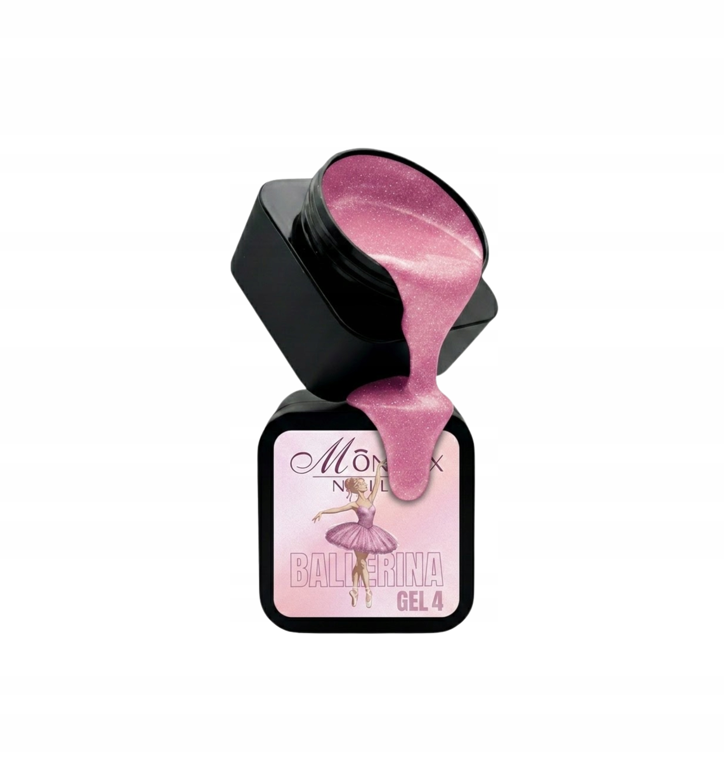 Budující Gel Na Nehty Ballerina 4 (no Hema/tpo) 30 ML. Brokat Monarx
