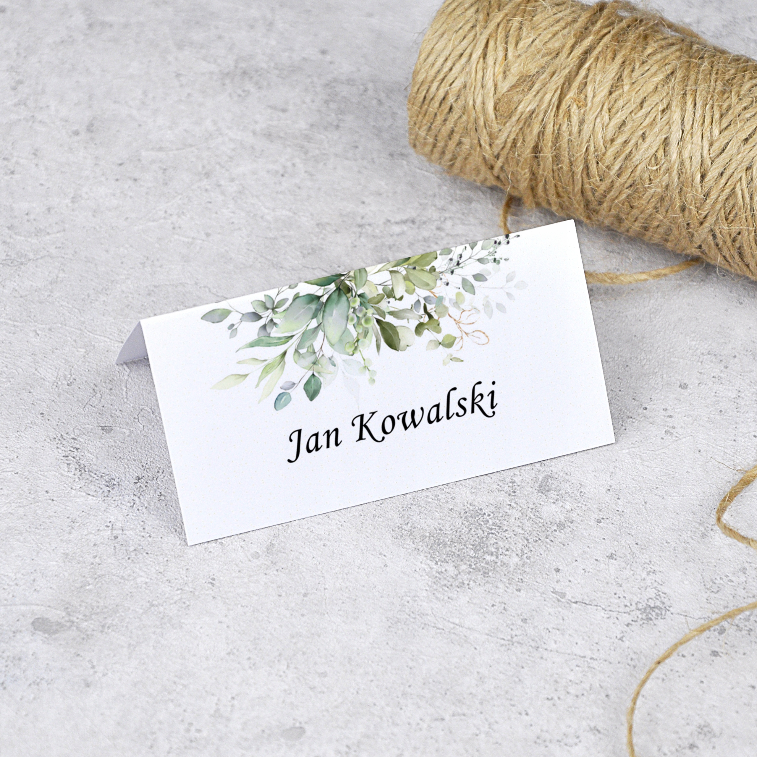 Winietki ślubne, liście eukaliptusa | 10szt. Kod producenta WSD-61