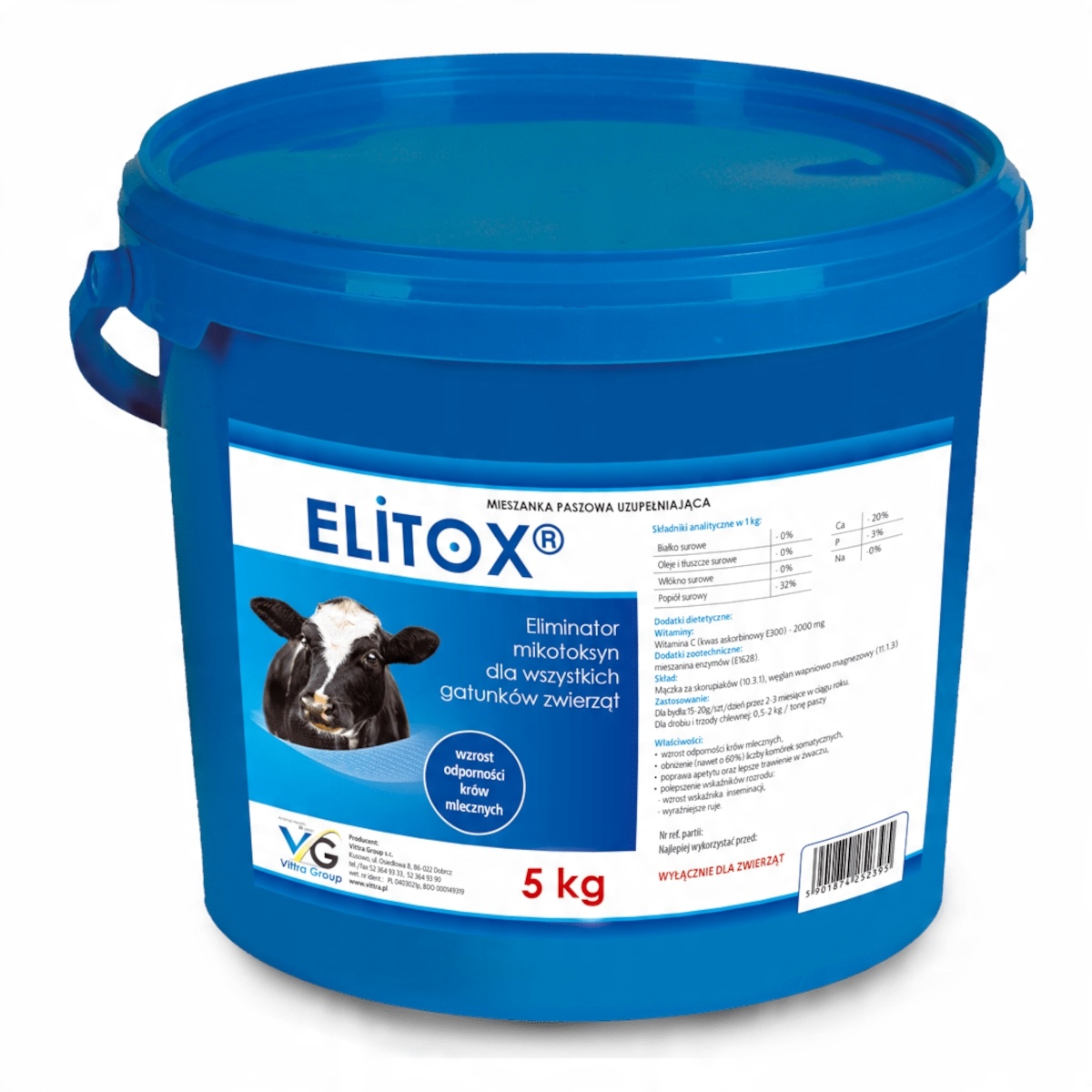 

Elitox eliminator mikotosyn z paszy, organizmu 5kg