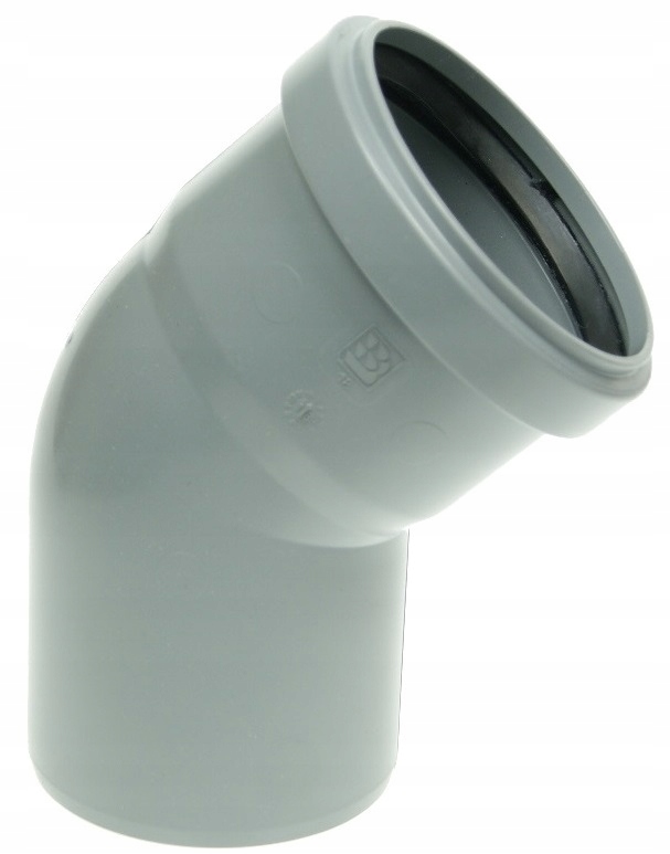 

Kolano kanalizacyjne 75 mm Pcv kąt 45 łącznik