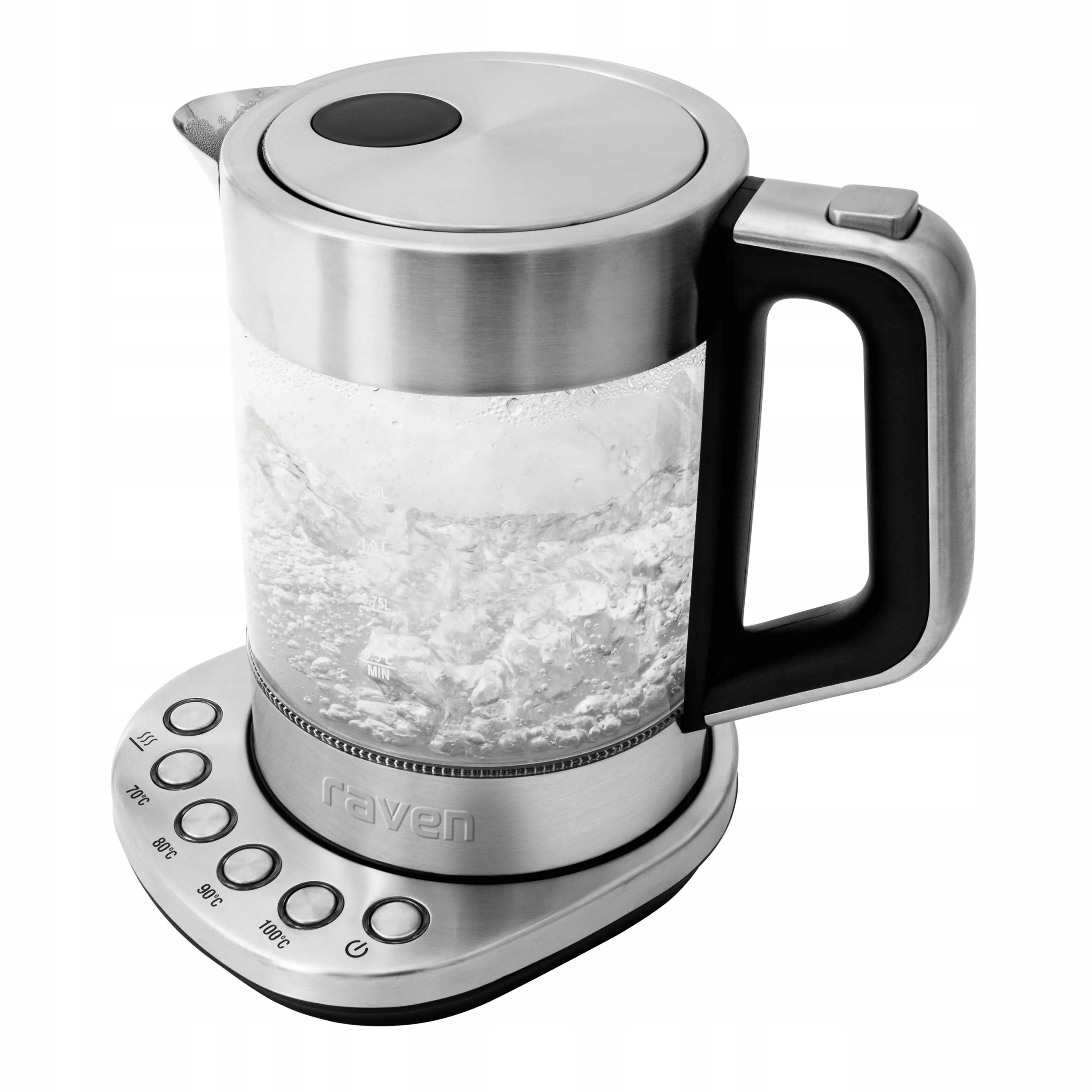 Czajnik elektryczny Szklany Raven EC012X 1,5L 2200W Regulacja temperatury