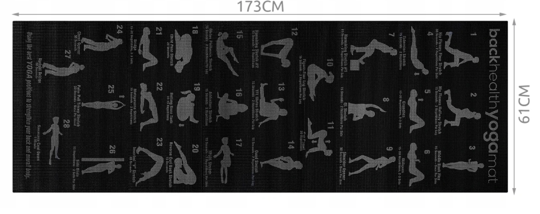 Mata do jogi ćwiczeń Materiał PVC