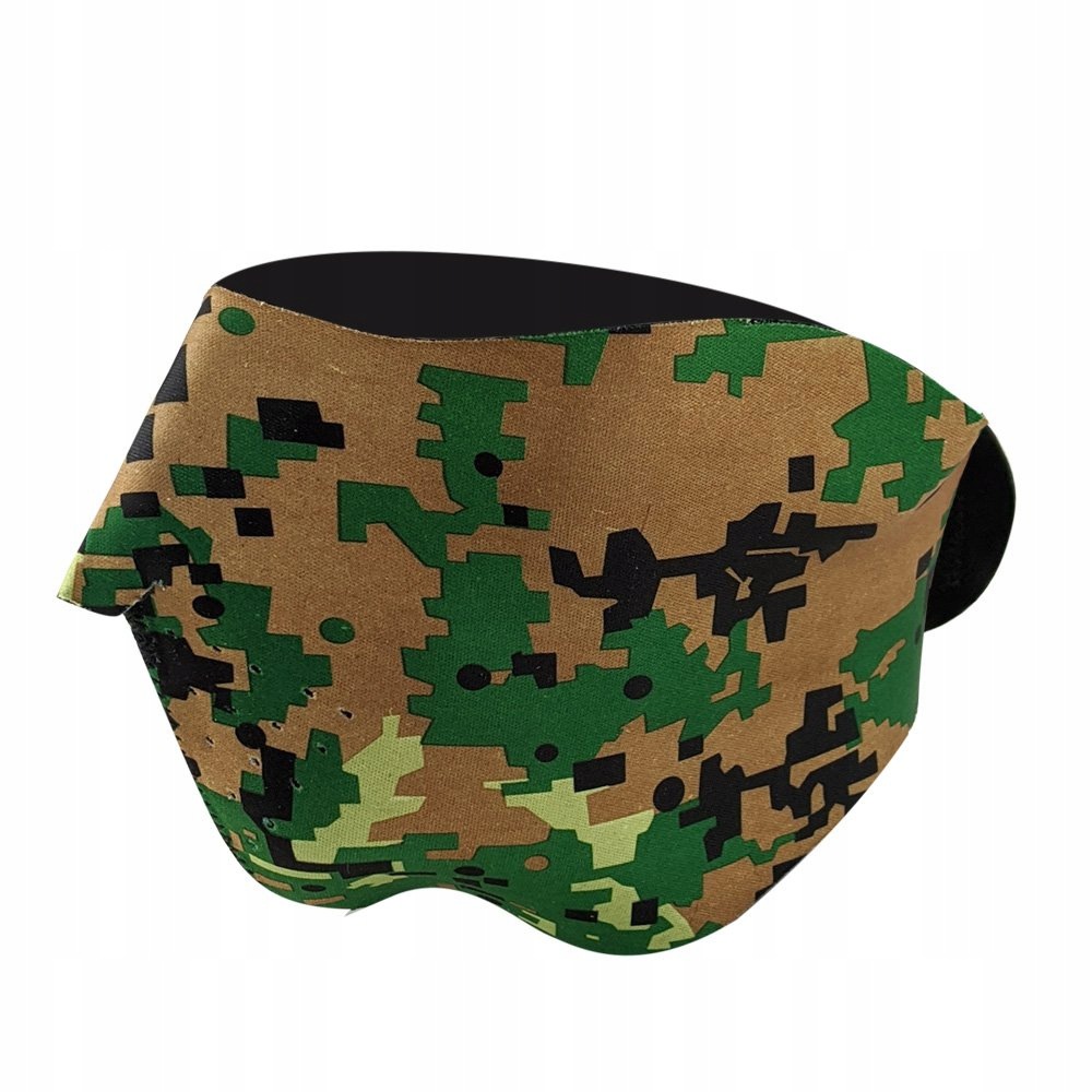 101 Inc. Maska neoprenowa Camo Digital Woodland elastyczna z rzepem