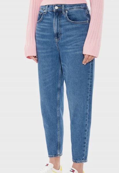 Tommy Jeans Dámské Modré Džíny Na Zip Rovné 34/34 6FA