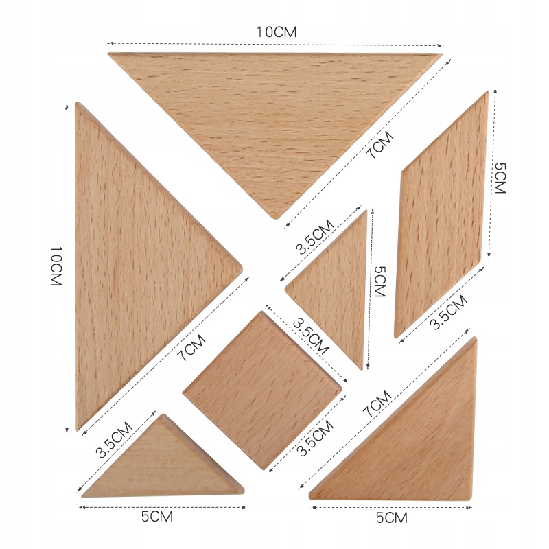 TANGRAM KLOCKI MAGNETYCZNE DREWNIANA UKŁADANKA Z chłopcem Prezent Kod producenta 970
