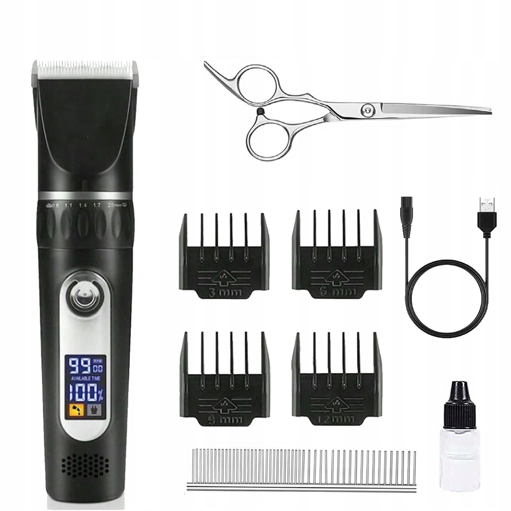 Levně Strojek Na Stříhání Psů A Zvířat, Tichý, Profesionální Sada